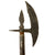 Original Indo-Persian Battle Axe Tabar Relic Head & Pike with Replaced Shaft Original Items