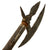 Original Indo-Persian Battle Axe Tabar Relic Head & Pike with Replaced Shaft Original Items
