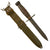 Original U.S. WWII M4 Bayonet for the M1 Carbine by IMPERIAL with M8 Scabbard by B.M. Co Original Items