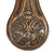 Original U.S. or British American Civil War Era Small Floral Design Embossed Copper Pistol Powder Flask Original Items