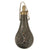 Original U.S. Civil War Era Embossed Brass Powder Flask “Dead Game” with Hanging Chain & Functional Spout Original Items