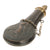 Original U.S. Civil War Era Embossed Brass Powder Flask “Dead Game” with Hanging Chain & Functional Spout Original Items