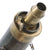 Original U.S. Civil War Era Embossed Brass Powder Flask “Dead Game” with Hanging Chain & Functional Spout Original Items