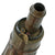 Original U.S. Civil War Era Large Size Brass Fluted Powder Flask with Intact Spring Original Items