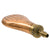 Original British U.S. Civil War Era 1850s Shell & Bush Brass Powder Flask by Dixon of Sheffield