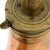 Original British U.S. Civil War Era 1850s Shell & Bush Brass Powder Flask by Dixon of Sheffield
