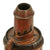 Original U.S. Civil War Era American Flask & Cap Company Fluted Brass Powder Flask with Functional Spring