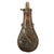 Original British U.S. Civil War Era J. Barlow & Company of Birmingham Embossed Copper Powder Flask “Dead Game” Original Items