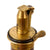 Original British U.S. Civil War Era 1850s Brass Powder Flask by Dixon of Sheffield with Unusual Hinged Covered Spout Original Items