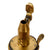 Original British U.S. Civil War Era 1850s Brass Powder Flask by Dixon of Sheffield with Unusual Hinged Covered Spout Original Items