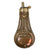 Original U.S. or British American Civil War Era Small “Ball” Design Embossed Copper Pistol Powder Flask Original Items