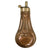 Original U.S. or British American Civil War Era Small “Ball” Design Embossed Copper Pistol Powder Flask Original Items
