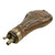 Original U.S. or British American Civil War Era Small “Ball” Design Embossed Copper Pistol Powder Flask Original Items