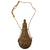 Original U.S. Mexican-American War Era “Stag & Oak Leaf” Powder Flask by G. & J.W. Hawksley-Sheffield with Original Rope Carrying Strap Original Items