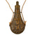 Original U.S. Mexican-American War Era “Stag & Oak Leaf” Powder Flask by G. & J.W. Hawksley-Sheffield with Original Rope Carrying Strap Original Items