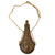 Original U.S. Mexican-American War Era “Stag & Oak Leaf” Powder Flask by G. & J.W. Hawksley-Sheffield with Original Rope Carrying Strap Original Items
