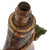 Original U.S. or British American Civil War Era Shell Pistol Powder Flask with Remnant of Original Carry Strap Original Items