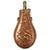 Original French U.S. Civil War Era Copper Powder Flask with Wild Boar Scene by N.A. Paris J.N. Original Items