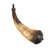 Original U.S. Revolutionary War Era Powder Horn with Original Wooden Plug & 30 Crude Nail Construction Original Items