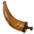 Original U.S. Revolutionary War Era Powder Priming Horn with Threaded Wooden Knob Original Items