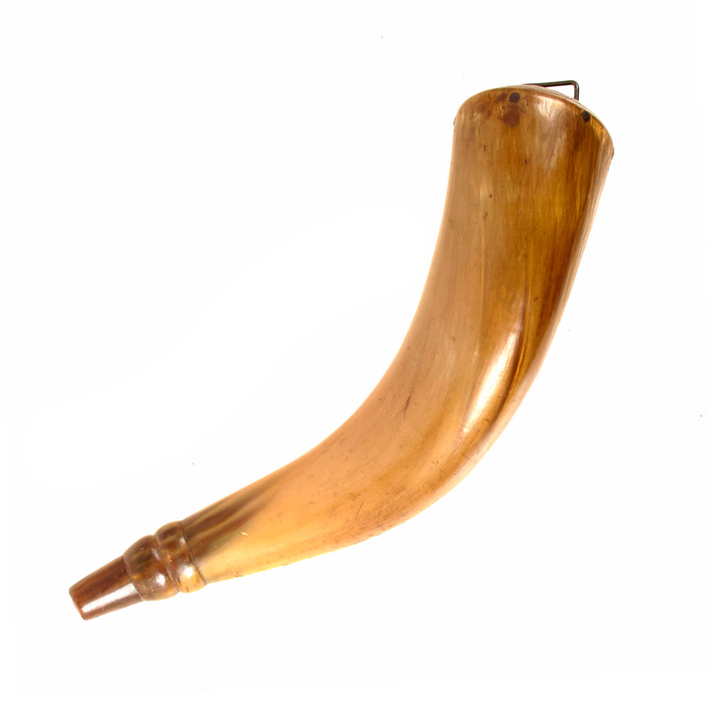 Original U.S. Colonial Era Large Size Powder Horn Original Items