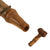 Original U.S. Revolutionary War Era Powder Priming Horn with Original Leather Carrying Strap & Wooden Stopper Original Items