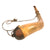Original U.S. Revolutionary War Era Powder Priming Horn with Original Leather Carrying Strap & Wooden Stopper Original Items