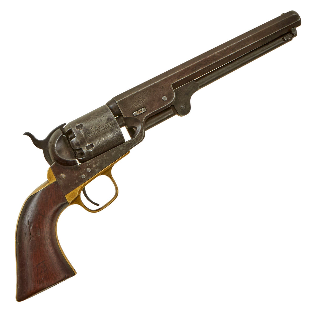 Original U.S. Civil War Colt Model 1851 Navy .36cal Percussion Revolver with Partial Cylinder Scene Made in 1861 - Matching Serial 110976 Original Items