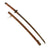 Original Late WWII Japanese Army Type 95 Wood "Pineapple" Handle NCO Katana with Matching Scabbard - No. 210355