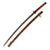 Original Late WWII Japanese Army Type 95 Wood "Pineapple" Handle NCO Katana with Matching Scabbard - No. 210355