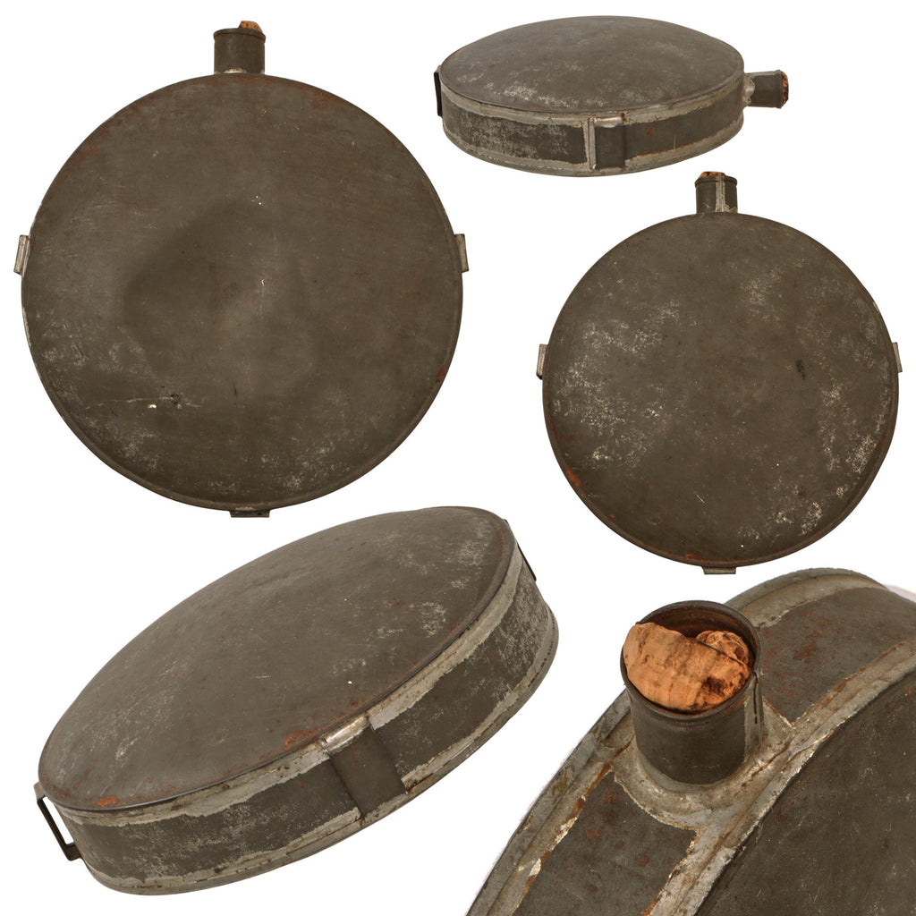 Original U.S. Civil War Confederate Tin Drum Canteen with Original Cork Original Items