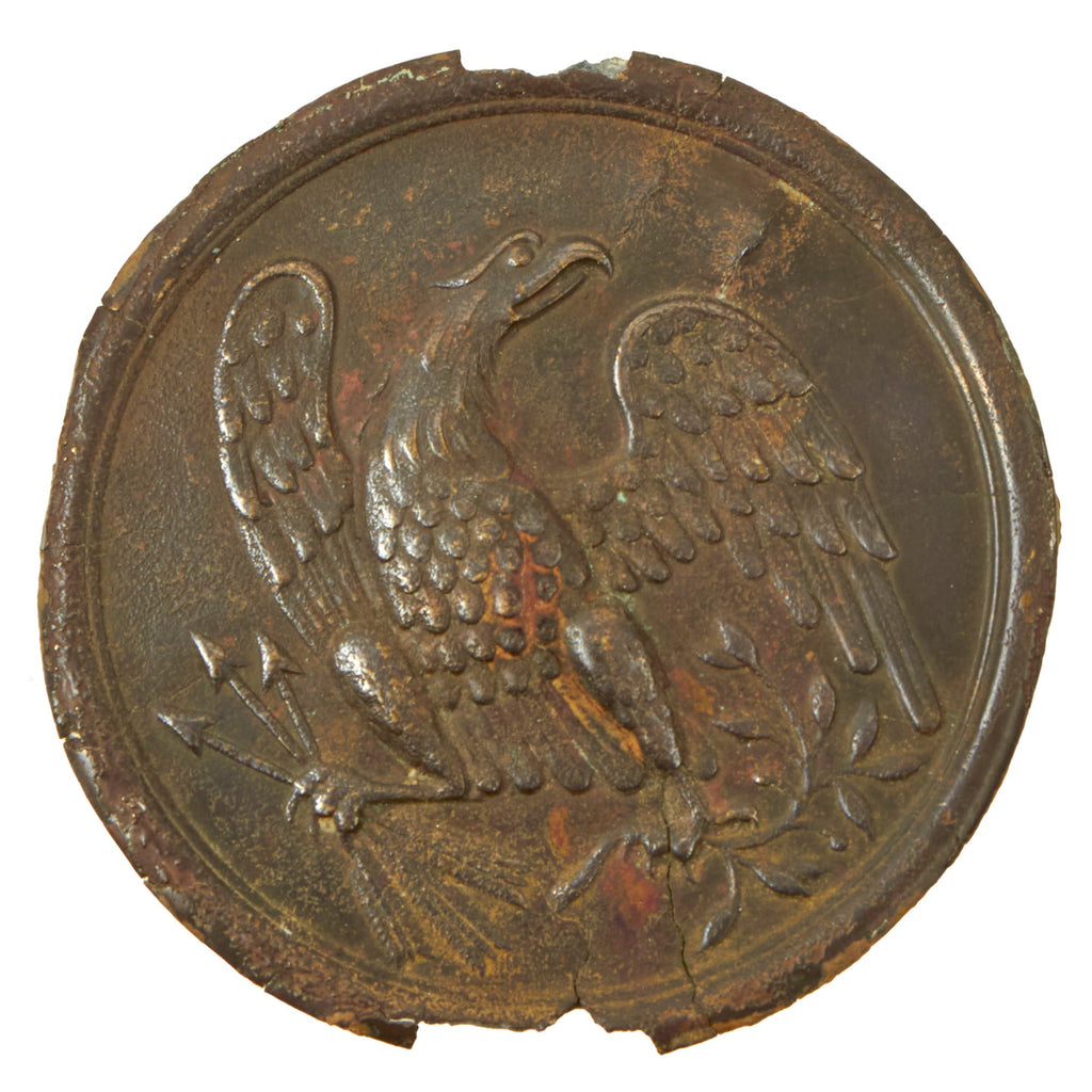 Original U.S. Civil War Cartridge Box Sling Eagle Breast Plate Purportedly from Rosensteel Collection - Found at Gettysburg Original Items