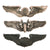 Original U.S. WWII US Army Air Forces Aviator Sterling-Marked Pilot, Observer, & Aerial Gunner Wings - Lot of 3