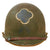 Original U.S. WWII “Blue Devils” 88th Infantry Division Painted McCord Fixed Bale M1 Helmet with Scarce Matching Hawley Paper Co. Liner - Initialed FRP Original Items