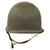 Original WWII U.S. Navy “Bull Ensign” Painted Front Seam Swivel Bale Schlueter M1 Helmet Complete with CAPAC Liner Original Items