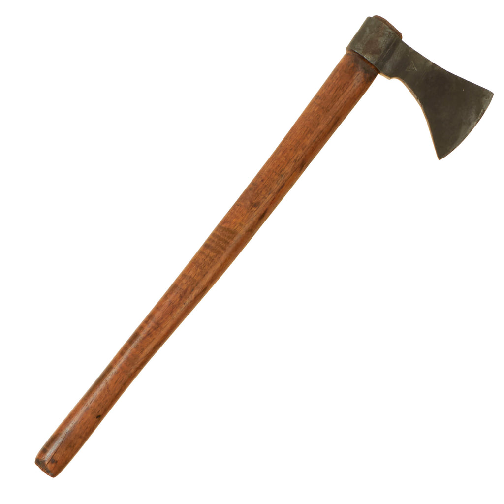 Original U.S. Mid-19th Century Fur Trade Blacksmith Hand Forged Trade Tomahawk With Visible Hallmarks & Original Handle Original Items