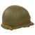 Original U.S. WWII Complete M1 McCord Swivel Bale Front Seam Helmet with Brazed Major’s Insignia & Matching International Molded Plastics Liner Original Items