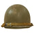 Original U.S. WWII Complete M1 McCord Swivel Bale Front Seam Helmet with Brazed Major’s Insignia & Matching International Molded Plastics Liner Original Items