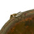 Original U.S. WWII Complete M1 McCord Swivel Bale Front Seam Helmet with Brazed Major’s Insignia & Matching International Molded Plastics Liner Original Items