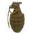 Original U.S. WWII Inert MkII Pineapple Grenade with Yellow Ring & M10A2 Fuze Original Items