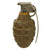 Original U.S. WWII Inert MkII Pineapple Grenade with Yellow Ring & M10A2 Fuze Original Items
