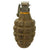 Original U.S. WWII Inert MkII Pineapple Grenade with Yellow Ring & M10A2 Fuze Original Items