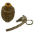 Original U.S. WWII Inert MkII Pineapple Grenade with Yellow Ring & M10A2 Fuze Original Items