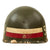 Original U.S. Vietnam War 504th Military Police Battalion Worn WWII M1 Helmet Liner by Firestone - Unit Saw Combat in Vietnam Original Items