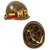 Original U.S. Vietnam War 18th Airborne Corps & 3rd Army Military Police Battalion Lieutenant’s Ingersoll M1 Helmet with Westinghouse / CAPAC Liner and Chin Strap Original Items