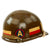 Original U.S. Vietnam War 18th Airborne Corps & 3rd Army Military Police Battalion Lieutenant’s Ingersoll M1 Helmet with Westinghouse / CAPAC Liner and Chin Strap Original Items