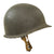 Original WWII U.S. Navy Painted Front Seam Fixed Bale McCord M1 Helmet with Seaman Paper Company Liner Original Items