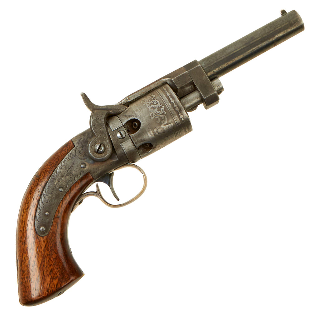 Original U.S. Civil War Era Rare Massachusetts Arms Company Wesson & Leavitt Patent .31cal Percussion Belt Revolver - Serial 444 Original Items