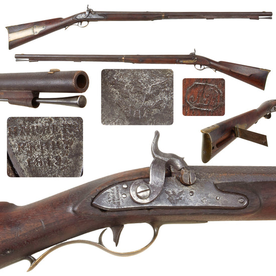 Original U.S. Harpers Ferry Arsenal Model 1803 Type II Percussion Converted Rifle Dated 1819 - Extremely Rare Original Items