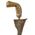 Original 18th Century Balinese Indonesian Kris Dagger With Ornately Carved Brass-Clad Scabbard Original Items